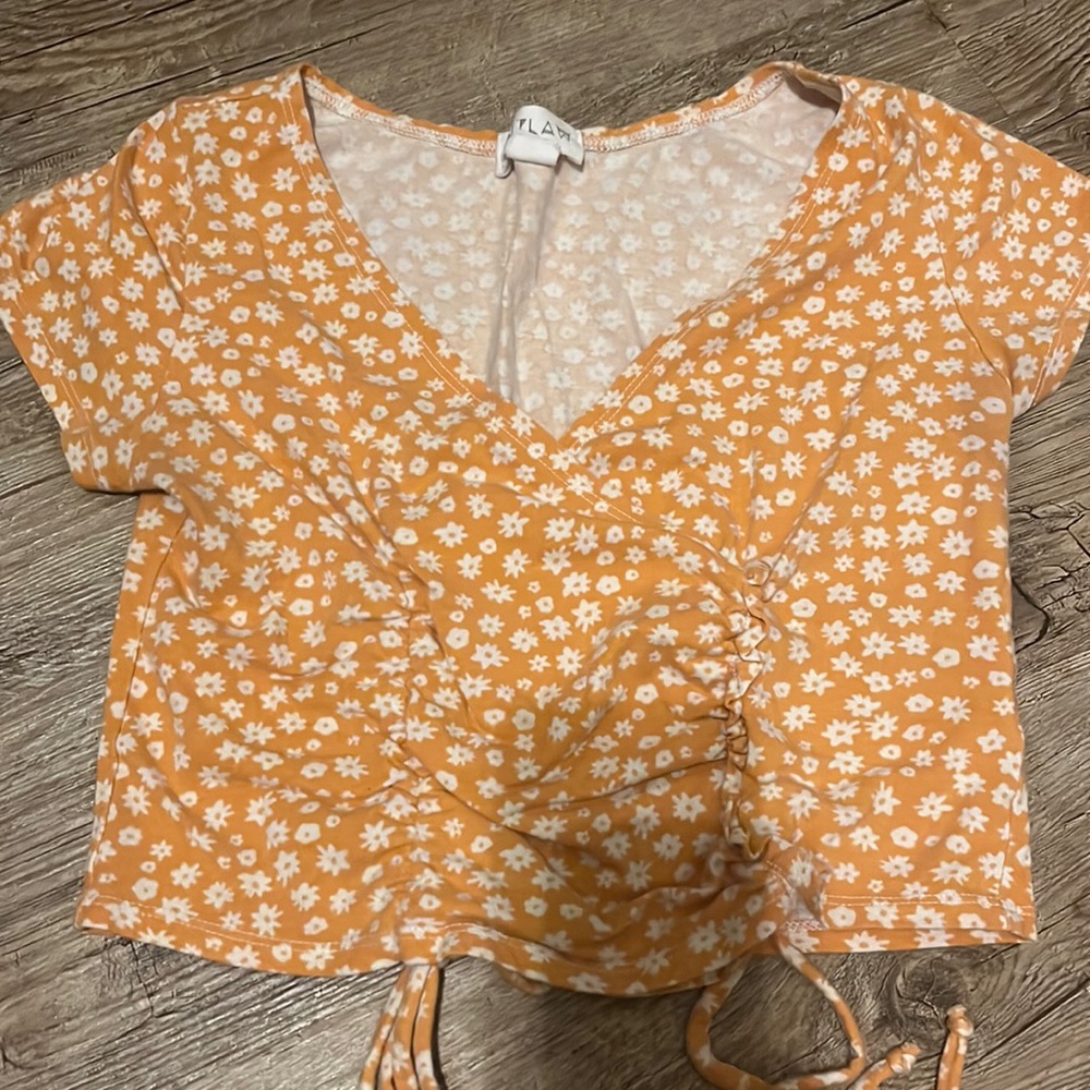 Floral Orange Top